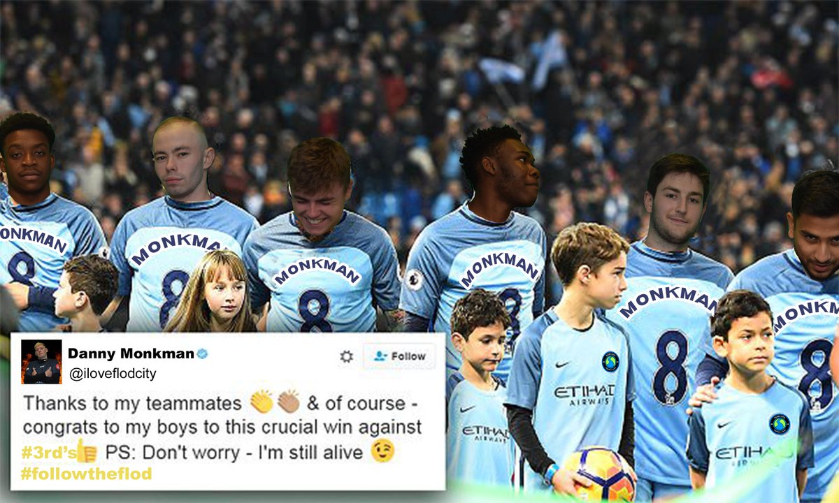 Following the injury to <a href="/danielmonkman/">Daniel Monkman</a> last week, here's how the Flod lads will line-up before the match to show support for his speedy recovery

#getwellsoondanny