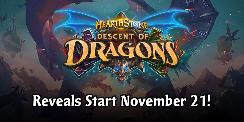 NeverOutOfGames's tweet photo. Find all the countdowns for the #DescentOfDragons card reveals in our dedicated Descent of Dragons Card Reveal Schedule! #Hearthstone https://t.co/fizPTy2wZc https://t.co/CIqYZukIAR