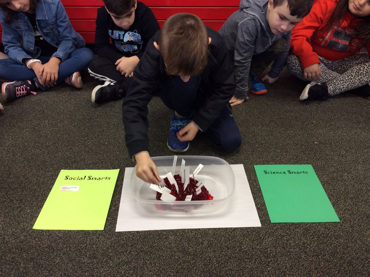 FeereLaura's tweet photo. 2A dissected a jello brain and learned that our brain contains both Social Smarts and Science Smarts. @MrsGrahamsClas1 @HDHurricanes https://t.co/ufyDJgaeC5