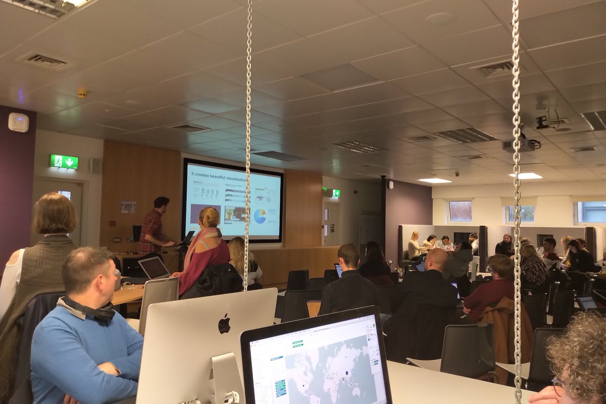 iridium's tweet photo. There's a very good sign. A lamented Fredrik during #TableauTour - but everyone came back after the alarm. Must be a great @tableau workshop #UCCDH https://t.co/uFkc4PgI8g