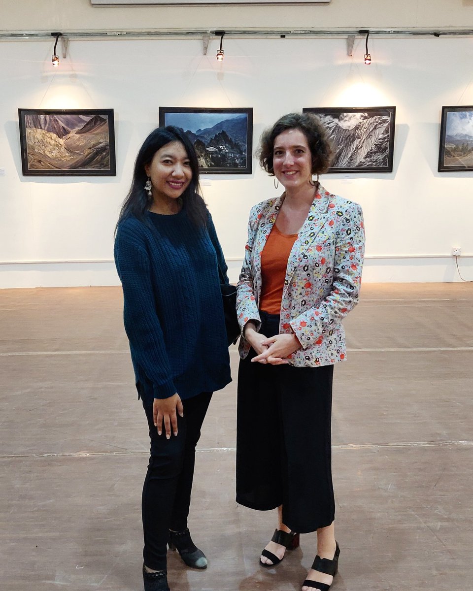 AtHomeGuestHou1's tweet photo. Today the director of Alliance Francaise Kathmandu invited us to join the photo exhibition by Michael Mee. It was very lovely meeting her and the exhibition was beautiful.
#visitnepal #guesthome #staywithus #bnb #nepal #@home #art #photographers #photography #exhibition #mountain https://t.co/OyjRGHg9Lc