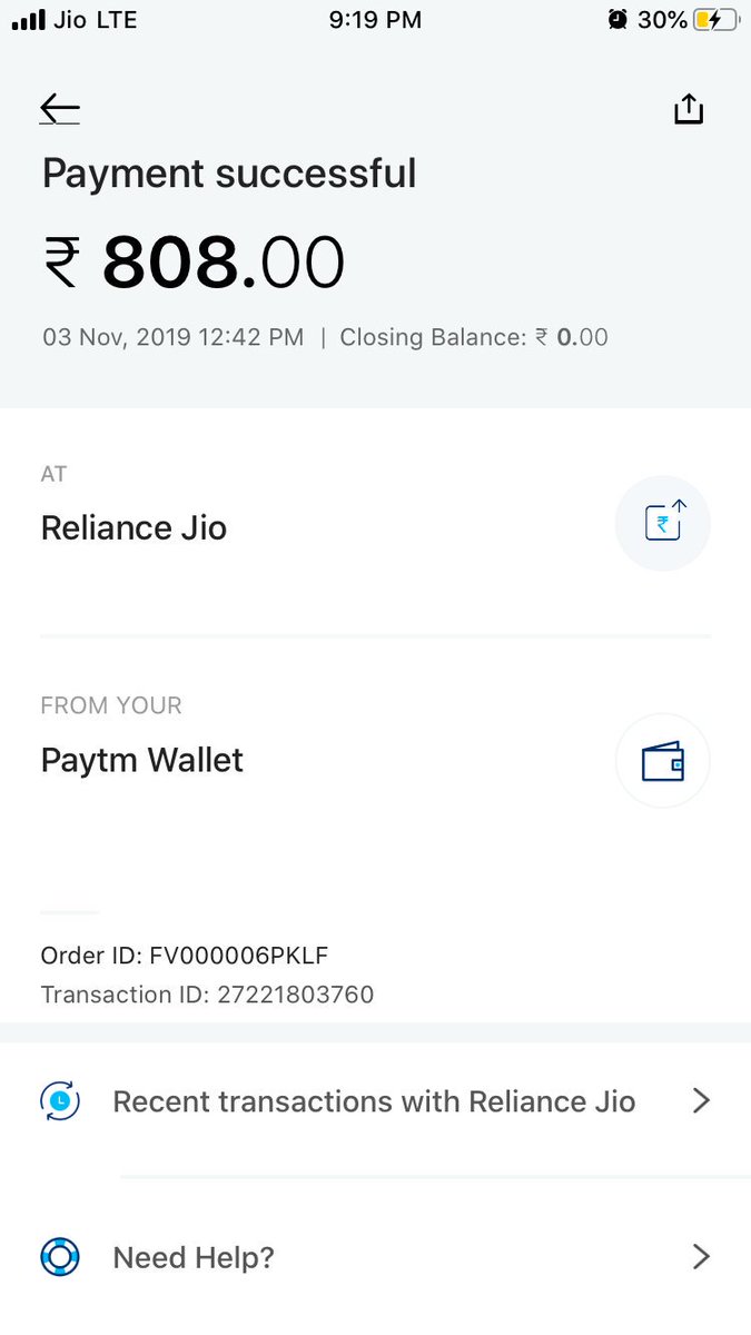 amitcse12's tweet photo. @reliancejio @consumerforum_ @JioCare @jagograhakjago Adding detail of payment rupees 808 to reliance jio for online fraud https://t.co/yIXwZNio1i https://t.co/FKFm9cHUuJ