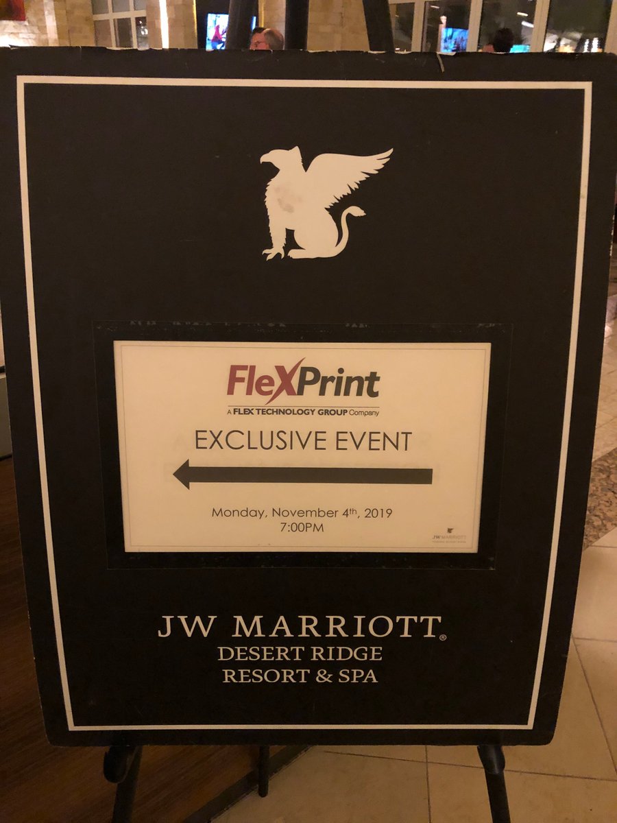 TheFlexTG's tweet photo. FlexPrint hosted an exclusive dinner last night for the CHIME Fall CIO Forum and we couldn't have asked for a better turnout. #CHIME19 #chime #healthcare #healthcareIT https://t.co/RWAH3ocReu