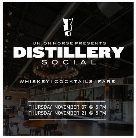 KC_Area_Events's tweet photo. THIS THURSDAY 11/7 || Union Horse Distillery Social - A happy hour inside of a whiskey distillery....yes, please! @UHDistillingco #kansascity #kcevents https://t.co/1XtF5A0RwS https://t.co/ler2mSIn3u
