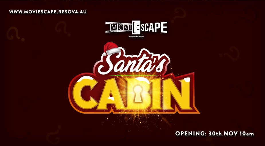 #December is less month away, it won't be long till 🎄#Christmas🎄! We've got something special in store for you to celebrate! Come &amp; play #SantasCabin #EscapeRoom at #MoviEscape #Stockport #Manchester. The room opens Sat 30th November...
🎅🏻BOOK NOW🤶🏻 moviescape.resova.eu