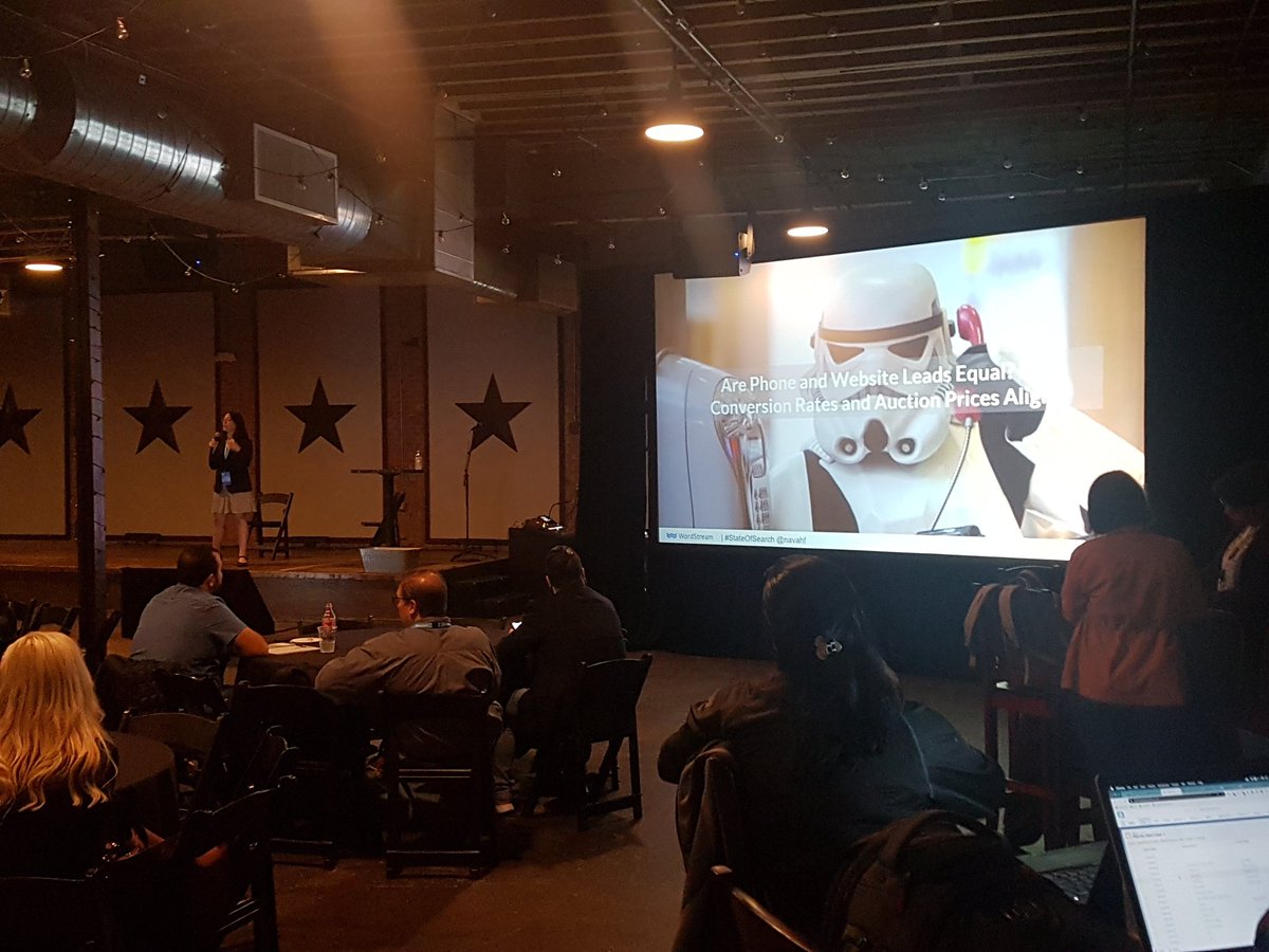The awesome @navahf - on stage now at #StateOfSearch !
#SOS19 #SOS2019 #PPC #SEM
