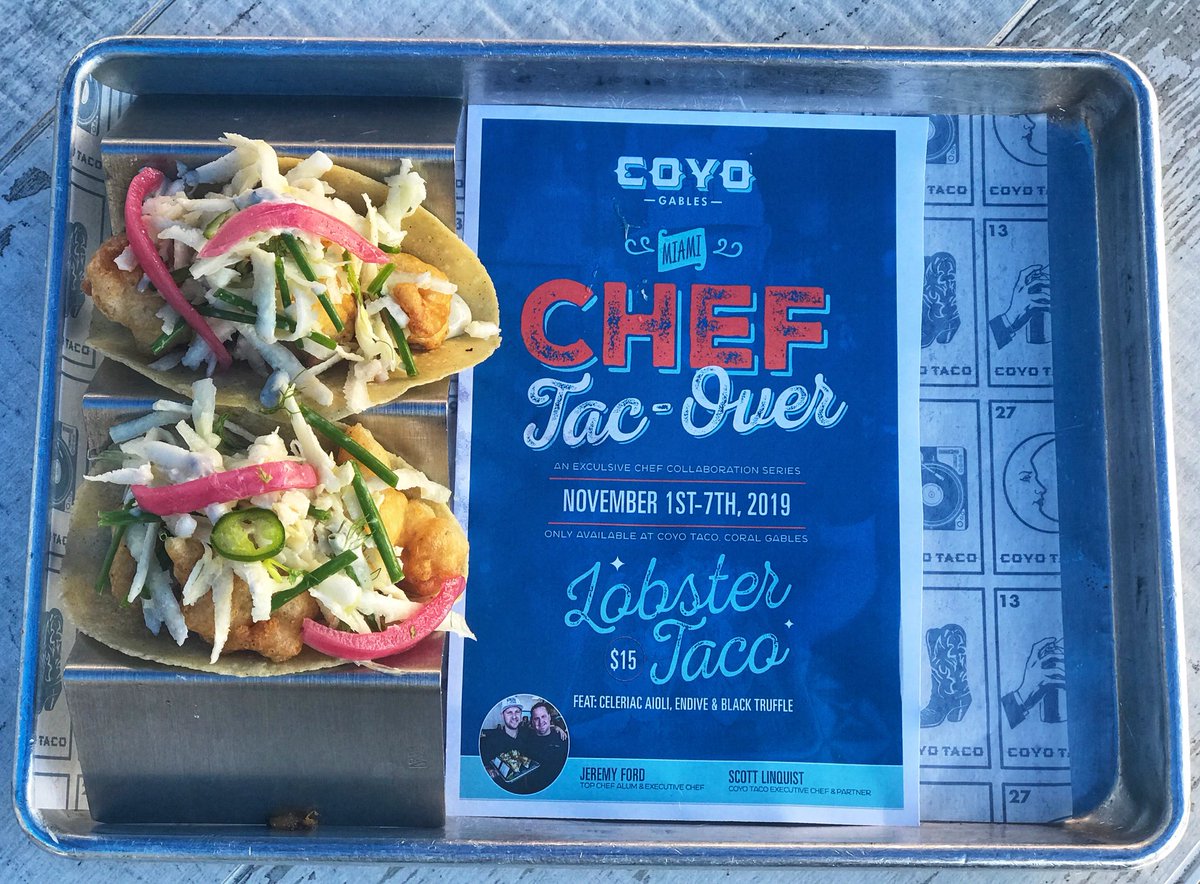 Eating Beagles 🎱 (@eatingbeagles) on Twitter photo This week only <a href="/coyotacowynwood/">Coyo Taco</a>, 🦞 Taco by <a href="/scottlinquist/">chefscott linquist</a> & <a href="/JeremyFord2/">Jeremy Ford</a> <a href="/CaviarChronicls/">Caviar Chronicles</a> This week only <a href="/coyotacowynwood/">Coyo Taco</a>, 🦞 Taco by <a href="/scottlinquist/">chefscott linquist</a> & <a href="/JeremyFord2/">Jeremy Ford</a> <a href="/CaviarChronicls/">Caviar Chronicles</a>
