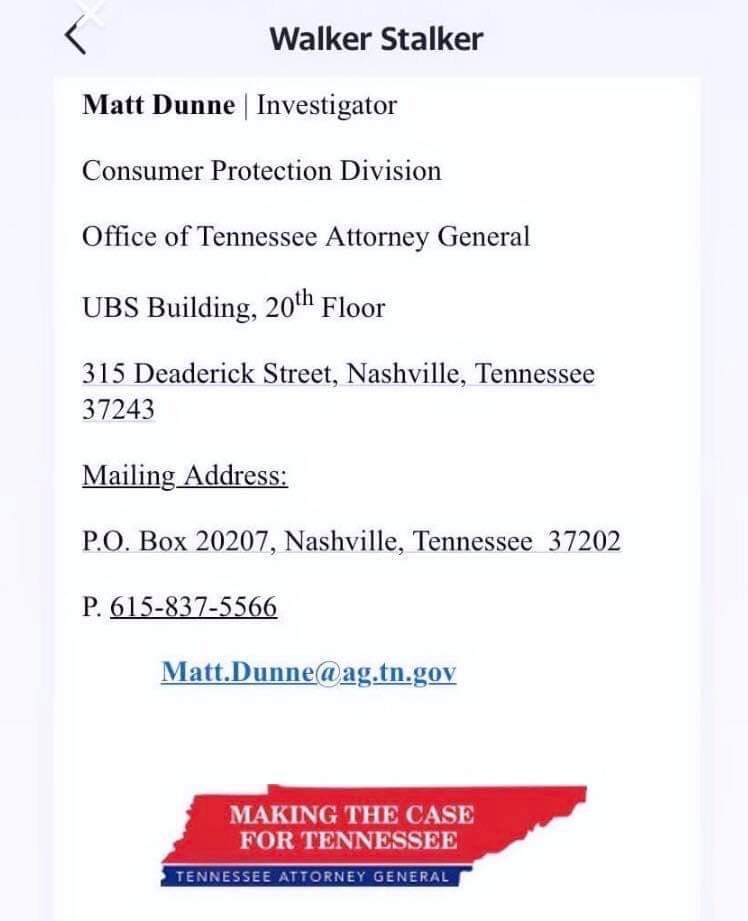 Tha_Mist's tweet photo. PHOENIX CONSUMERS that are OWED MONEY from #WSC #FANFEST for the Cancelled Show ---- PLZ contact your State DA and the TENNESSEE DA!!!
#walkerstalkercon #wscphoenix #hvff #wsc #wscatl #wscphx https://t.co/kzRvVWyzD0