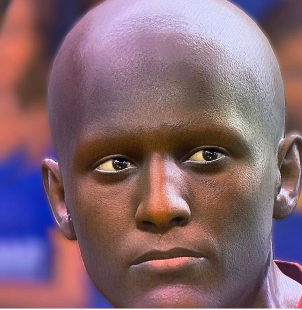 grassrootfooty's tweet photo. Nicolas #pepe new #fifa20 in game face😂😳. He's been done dirty😂😂 #fut #fifa #gameface #fixpepe https://t.co/sHYsdvD9CU