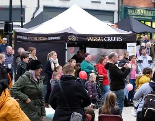 StaffordWalking's tweet photo. Happy to say Event Crepes are back for Nov and Dec 😋

#StaffordWalkingStreet #SWS #visitstafford #wdyt #Stafford #Staffs #enjoystaffs #lovestafford #towncentre #community #LRPartnership #staffordherald #FriendsofStafford #eventcrepes https://t.co/KfnCrSf0Jg