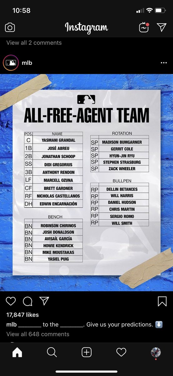 LockedinPodchi's tweet photo. Whose going where? Drop your predictions below.
#MLB #baseball #freeagency #freeagent #mlbstars https://t.co/OzVuiHSdZR