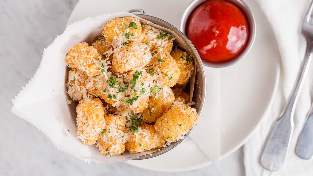 It’s voting day! Get out there and vote— then head over to @bourbonpubsc and reward yourself with happy hour bites like these delicious truffle tater tots. 🙌