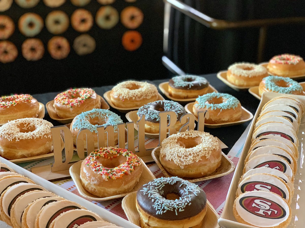 Happy National Doughnut Day — you donut want to miss the Tailgate Touchdown Donut Wall at <a href="/chefmichaelmina/">.</a>’s next #MinaTailgate when the <a href="/49ers/">San Francisco 49ers</a> take on the Seahawks during #MNF! 🍩