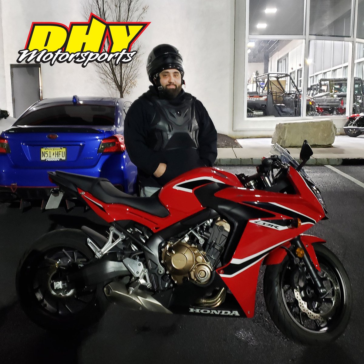 DHYNJ's tweet photo. Congrats Vincent, get ready for an exhilarating rush with your 2018 #Honda #CBR650F Thank you for making your purchase at #DHYMotorsports #ClickLiketoHelpMeWInAGiftCard Sales Rep: Chris Bowman | Chris@dhy.com https://t.co/oslCR95Dh9