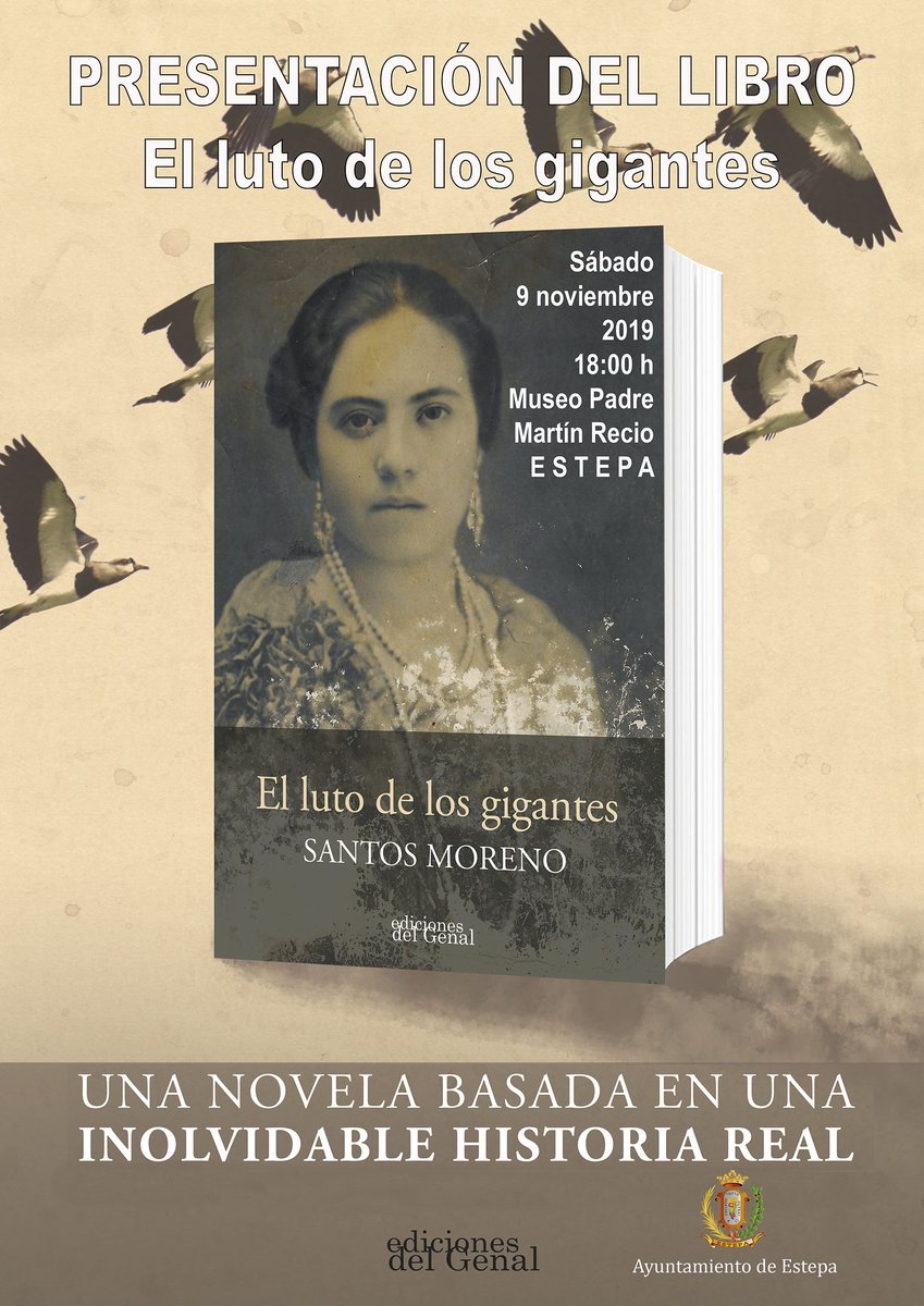 cimestepa's tweet photo. Presentación en Estepa: "El luto de los gigantes". Amparo Escobar, miliciana y sindicalista que tuvo que huir, como otros cientos de personas, por la carretera de Almería para lograr sobrevivir en plena Guerra Civil. @AytodeEstepa https://t.co/OA2Q4SoF6I