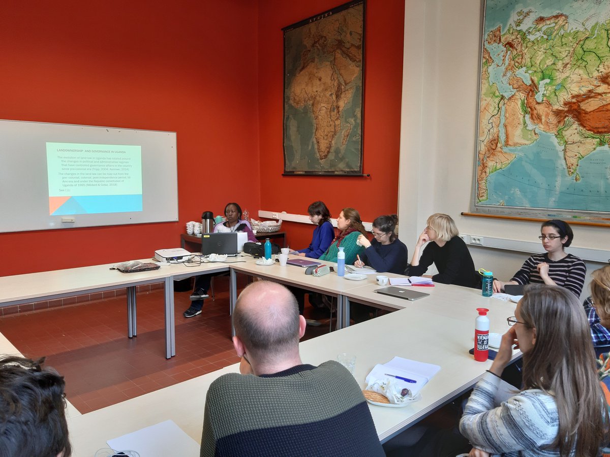 theGICnetwork's tweet photo. During our first #LunchConversations Donnah Atwagala unpacked the gender relations in respect to the land tenure system in Uganda. @theGICnetwork #landconflict #uganda https://t.co/lGxB4CpVxC