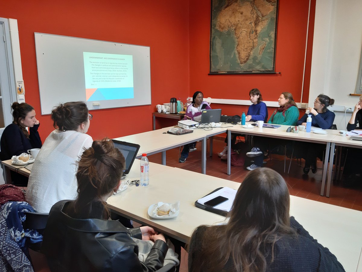 theGICnetwork's tweet photo. During our first #LunchConversations Donnah Atwagala unpacked the gender relations in respect to the land tenure system in Uganda. @theGICnetwork #landconflict #uganda https://t.co/lGxB4CpVxC
