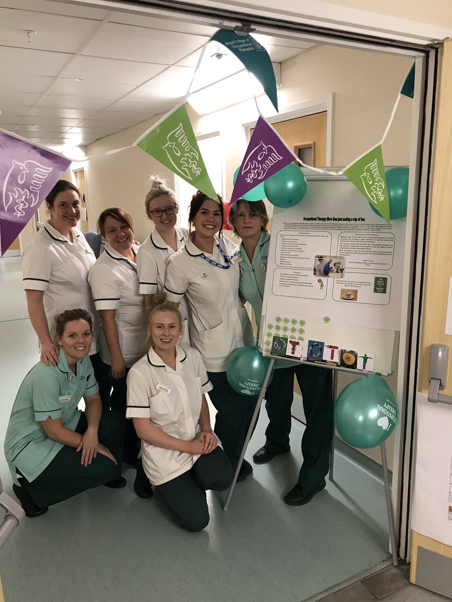 #OTWeek2019 <a href="/NCICNHS/">North Cumbria Integrated Care NHS Foundation Trust</a> @CumbriaOT Occupational Therapy team at Cumberland Infirmary celebrating OT week #SmallChangeBigImpact