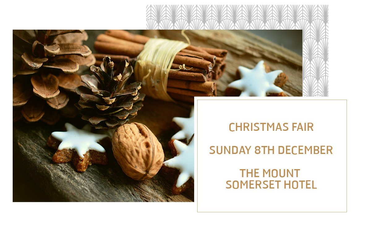 EventsTheMount's tweet photo. Christmas Fair @mountsomerset on Sunday 8th December from midday.  @elanspamount #ChristmasIsComing #ChristmasCountdown #ChristmasMarket https://t.co/pDYZKAFsqO