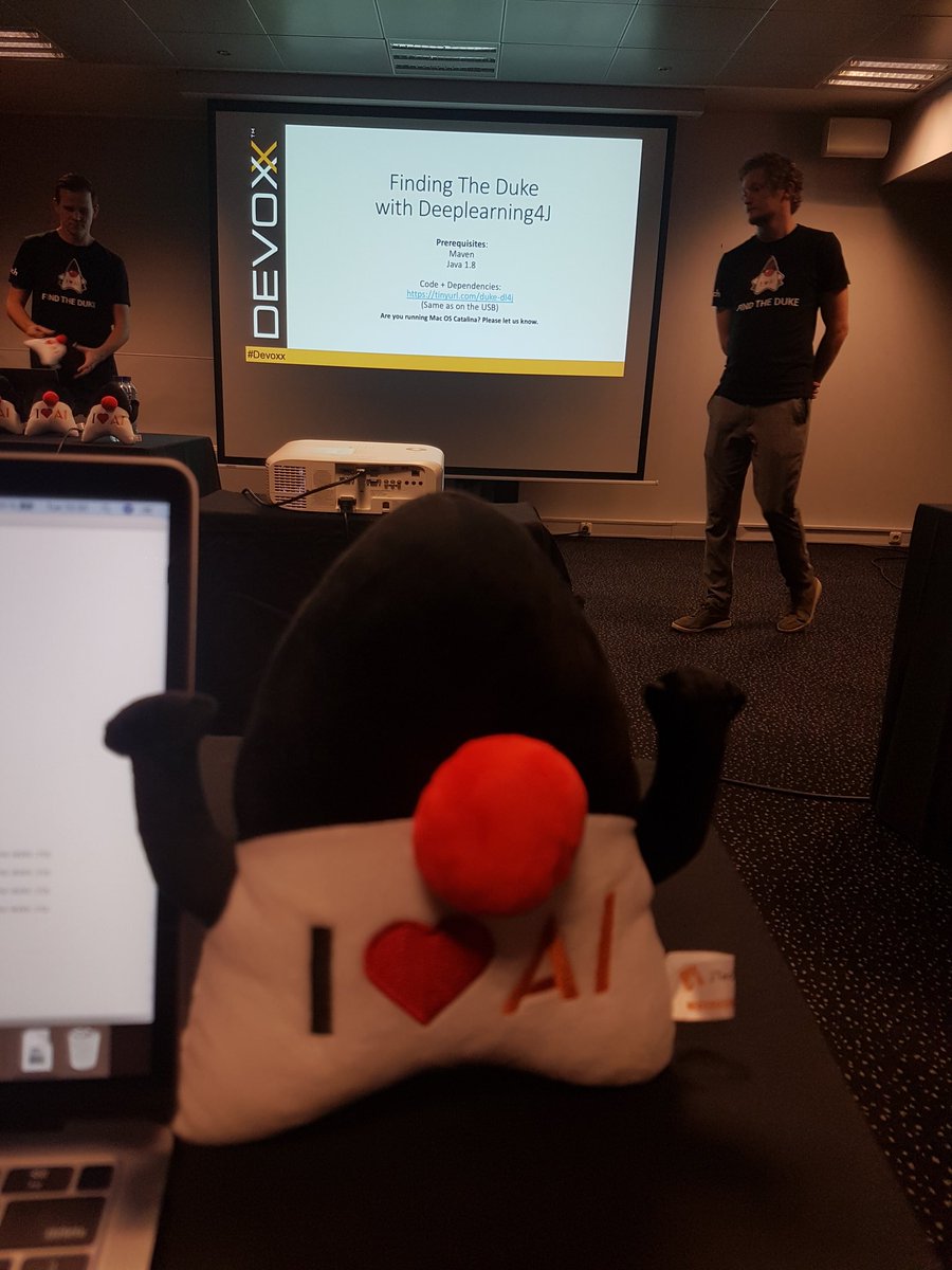 Stykha's tweet photo. How easy is this to find the Duke? #devoxx #DeepLearning https://t.co/hLbgVG4uPg