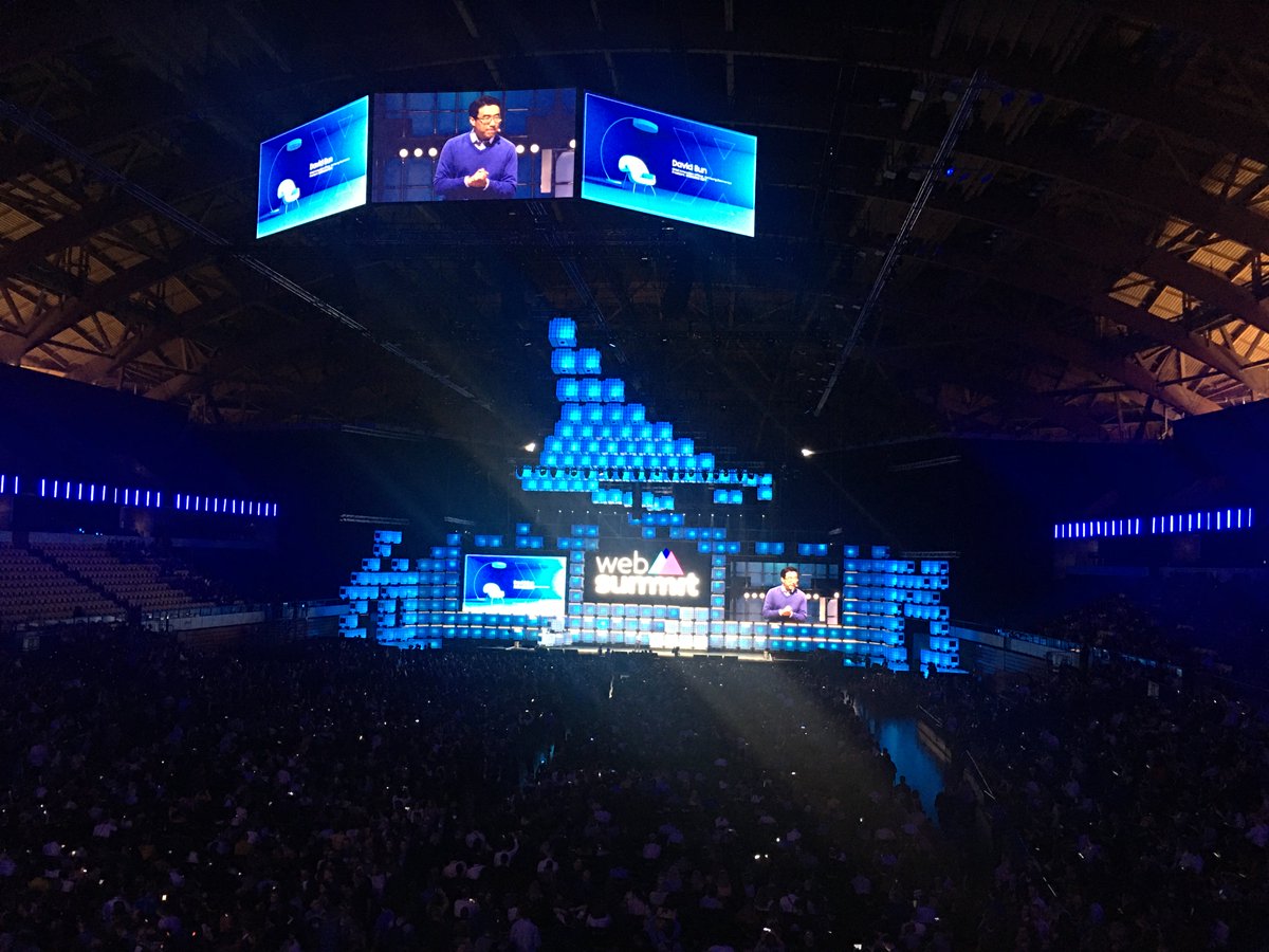 pedromendes's tweet image. On stage before lunch at the #WebSummiit, @Eunner