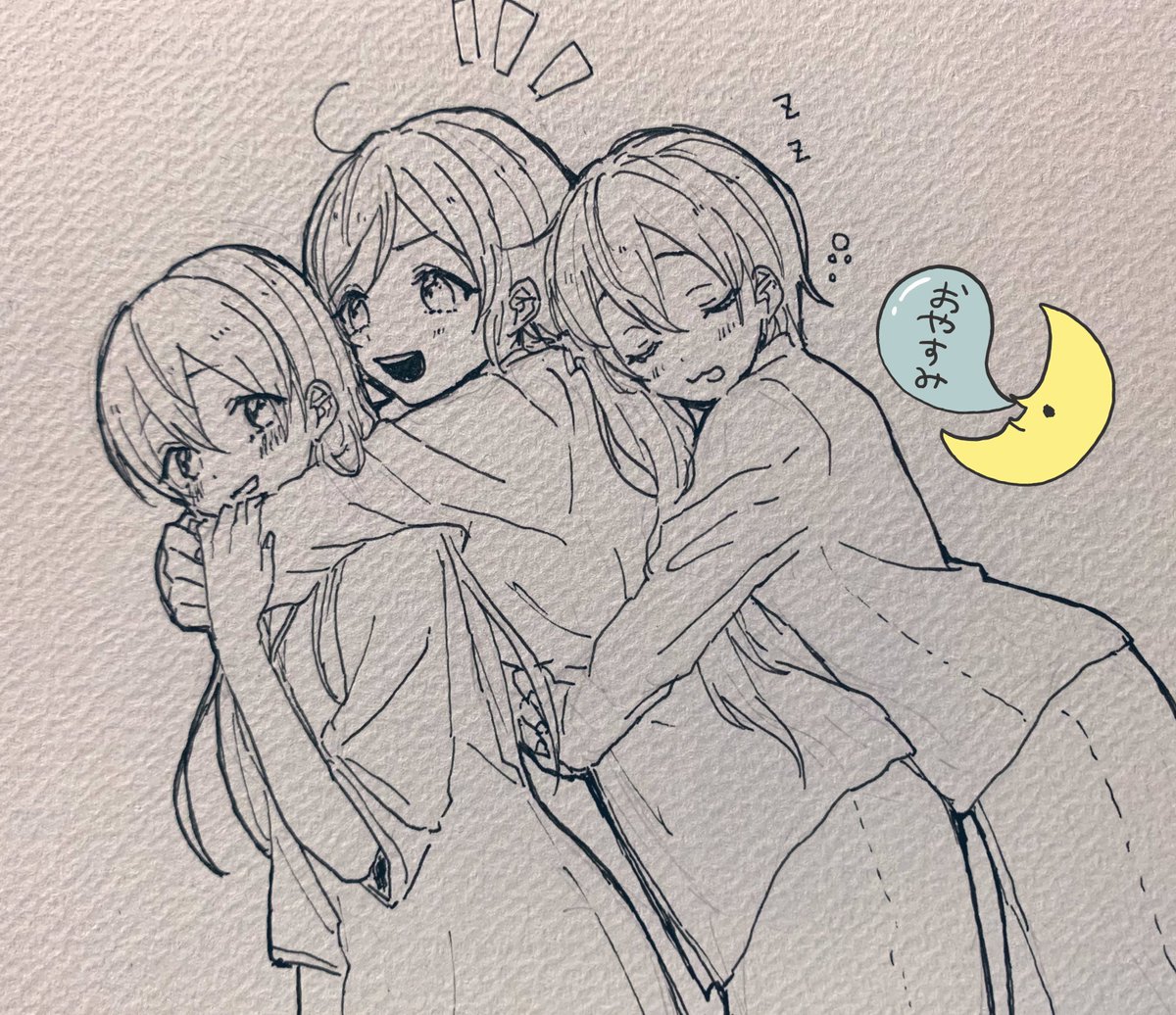 スケブ整理してたらいつ描いたか覚えてないリリホワでてきた たぶん3年以上前……さ、さんねん………て… 