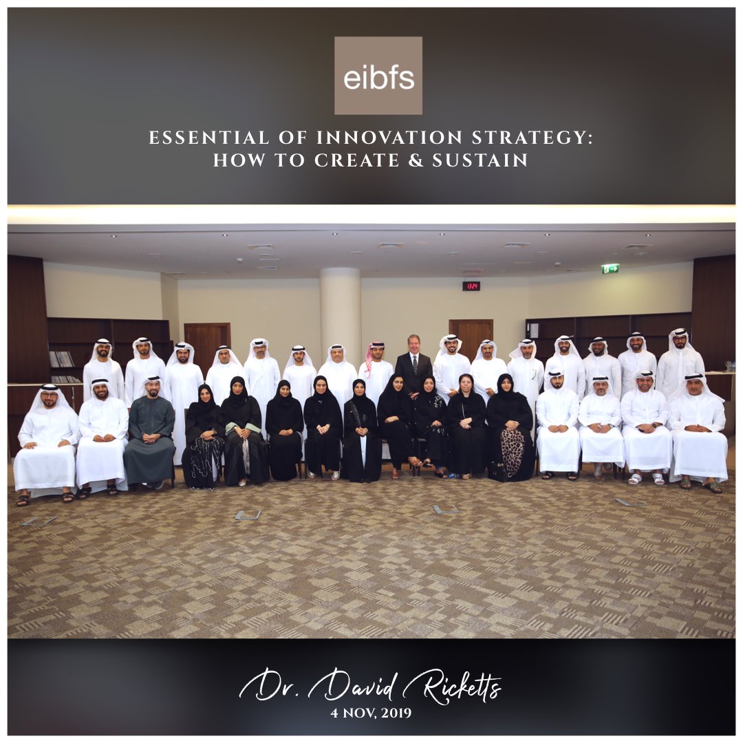 EIF_UAE's tweet photo. #EIBFS organized a session on Innovation Strategy by Dr. David Ricketts, @drdavidricketts
Attended by over 212 #UAE nationals, the session focused on #innovations in the #banking sector and the need for upscaling of employees to keep pace with the innovations. https://t.co/HKeXCuBEg5