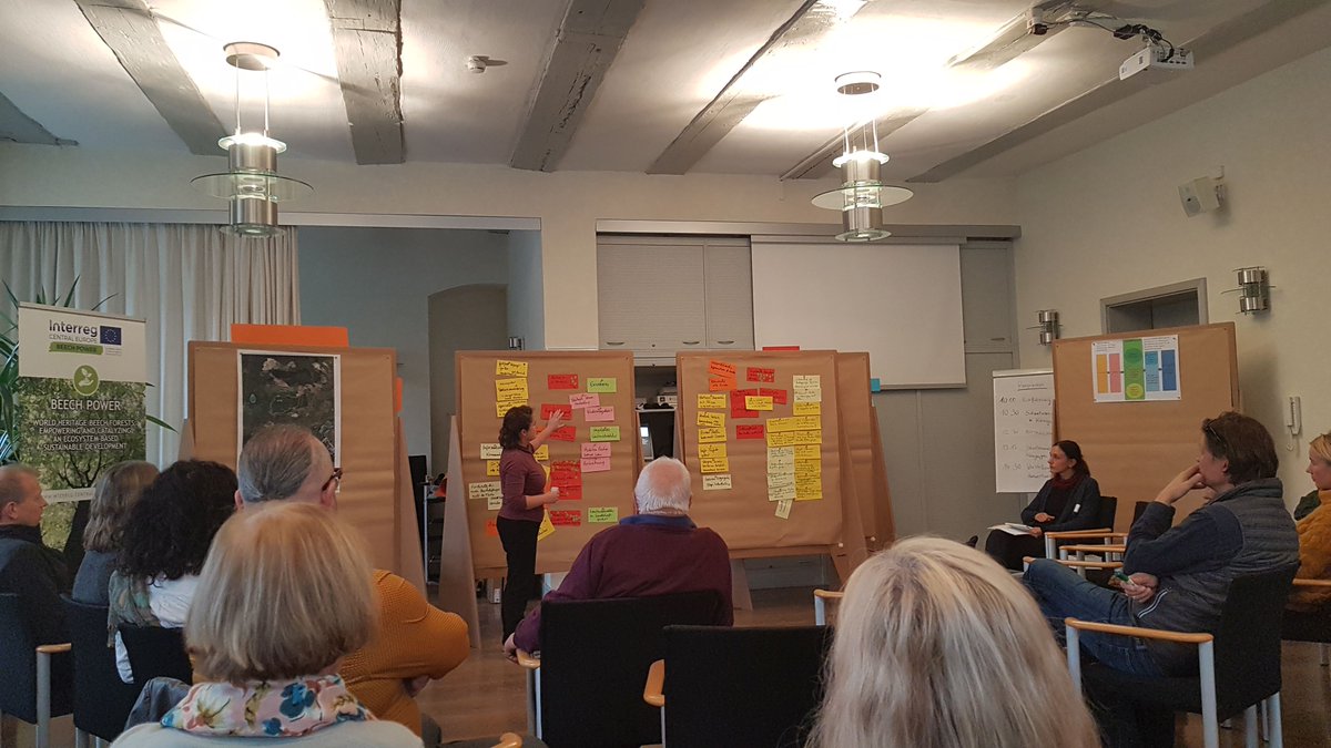 hneeberswalde's tweet photo. Europäischer Schulterschluss beim Schutz alter #Buchenwälder: #Interreg-Projekt der #HNEE will Management von #UNESCO-Schutzgebieten verbessern. In #Grumsin (#Brandenburg) findet aktuell erster #Workshop, mit lokalen Akteuren statt, um gemeinsam Lösungen zu erarbeiten #beechpower https://t.co/THfG5rO7hh