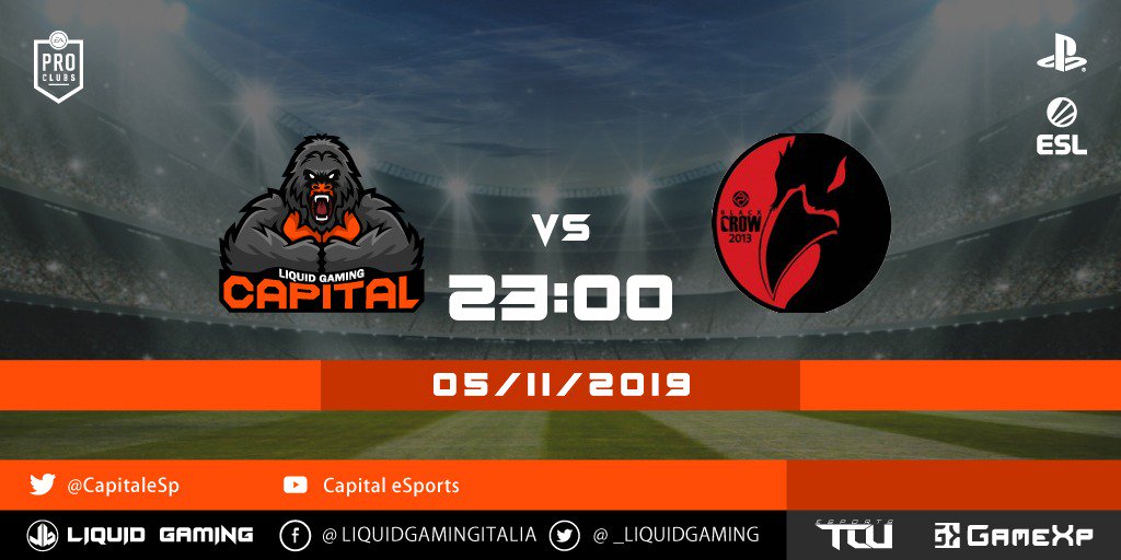 LG_Kobra_'s tweet photo. ⚽️ MATCH DAY ⚽️

Doppio appuntamento stasera in @ESLItaly Seconda divisione.

🆚️ @TESLA_PROCLUB 
🗓 7ª giornata 

🆚️ @BlackCrowFC2013 
🗓 6ª giornata https://t.co/hkbsBkdIse