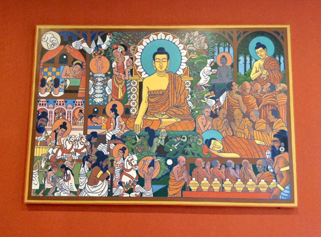 penistonestjohn's tweet photo. An amazing painting showing the Y4 children Buddha's path to enlightenment ☀️ https://t.co/QVc1sMMt3X