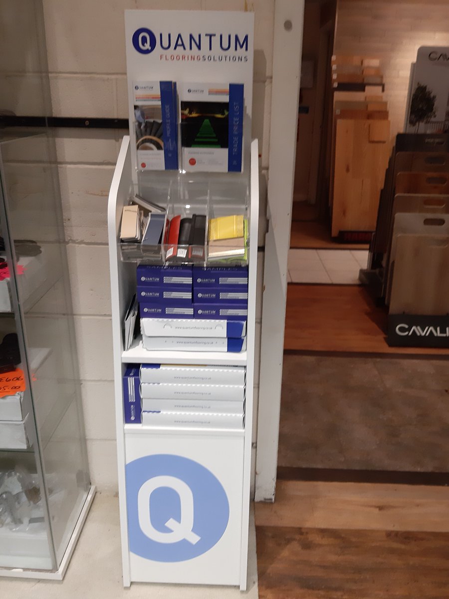 QuantumFlooring's tweet image. #New Quantum Flooring sample stand in @PennineFlooring Heywood.

Why not call in and find out more about what profiles we have available.

#LVT #nosing #stairnosing #tread #dementiafriendly #flooring #contractor #samples #QuantumFlooring