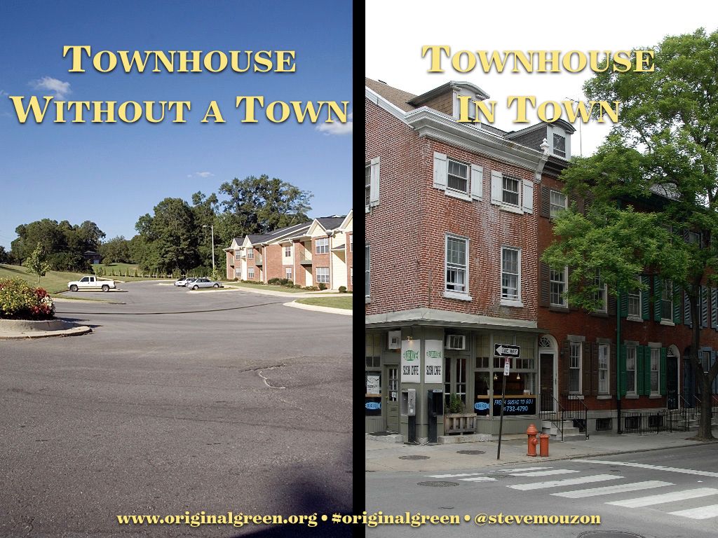 stevemouzon's tweet photo. #GoodUrbanism vs #AutoDomination 15
A townhouse without a town is known in some circles as "loser housing." Why ever get cramped close to neighbors if the only compensation is a parking lot? But a townhouse in town where you can walk to everything can be fabulous! https://t.co/CDzWyJM6zm