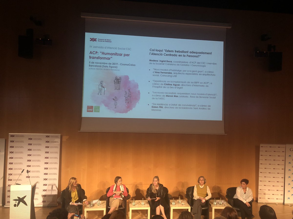 Muntsus's tweet photo. Interessant IV jornada d’atenció social CSC ACP Humanitzar per Transformar amb participació membres secció residències @SCGiG @FSDolors #acpCSC amb Ingrid Roca https://t.co/ieW7xx7qds