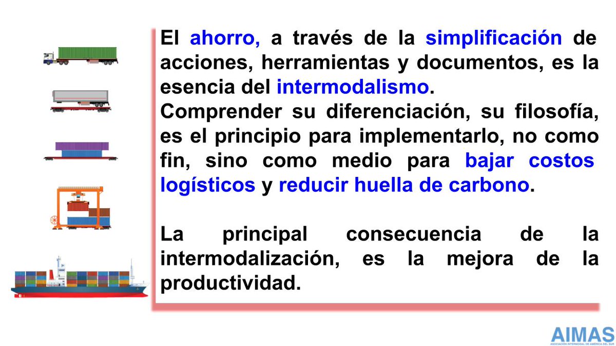 AIMASIntermodal's tweet image. El desafío en América del Sur #subsidiosaltransporte #costologistico #huelladecarbono #marinamercante #ferrocarril ¿Y si las administraciones gubernamentales pensaran en #intermodal ?