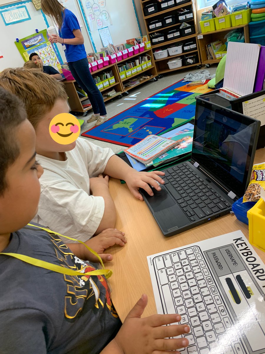 ms_pepito's tweet photo. Thank you to Ms. Arsenault’s 4th grade class for helping us log into our devices! 😊 https://t.co/WLJ6dZcuUq