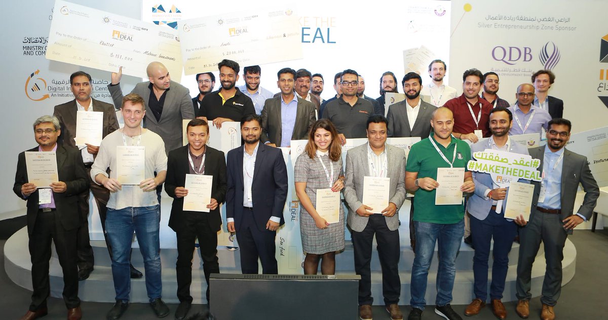 MOTQatar's tweet photo. Over $6 million invested into tech startups at ‘Make the Deal’, the startup investor matchmaking event, held on the sidelines of #QITCOM2019
#QITCOM #كيتكوم2019
https://t.co/mYmsEOQbnG https://t.co/rk6F8sEC0D