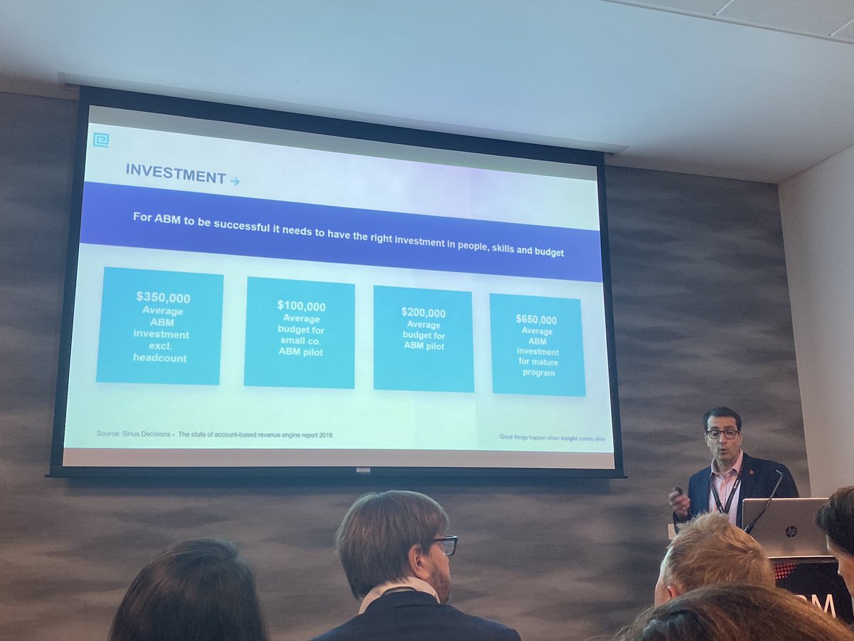 PowerLinksAds's tweet photo. Great insights from @MartinSimcock of @EnigmaMarketing. 70% of B2B marketers plan to increase their #ABM investment this year. https://t.co/NioB4oFrFv