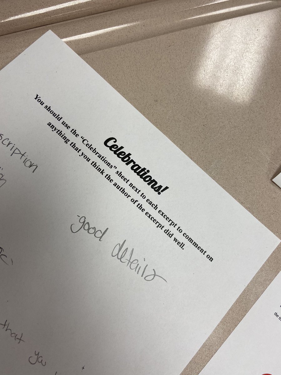 epmfarmer's tweet photo. Yesterday’s Narrative Celebration was a success! It was so nice to be able to observe my students as they interacted with and celebrated the writing of others! After writing celebrations and giving sticker awards, we finished with a circle up debrief to share our thoughts. https://t.co/t22KF4DgDW