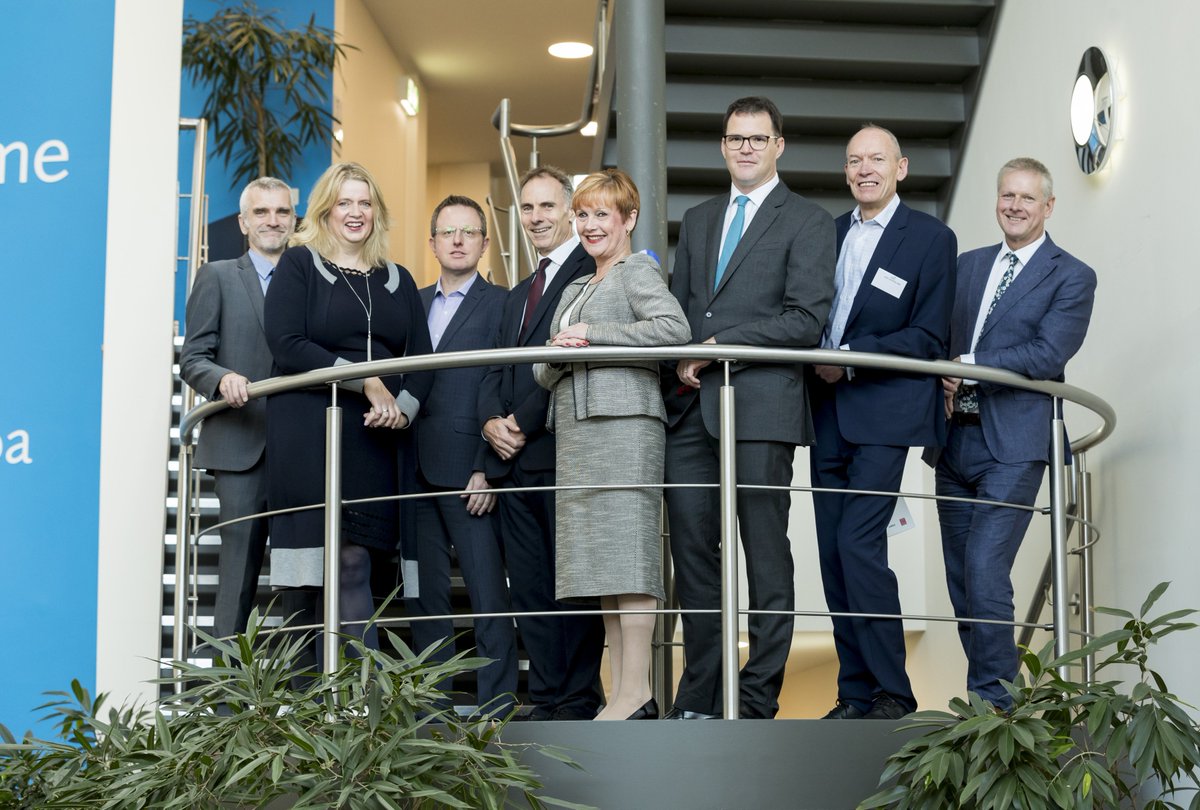 Yesterday, @Amanwy <a href="/JGriffithsLab/">John Griffiths MS</a> <a href="/Westminstrwings/">Katherine Bennett CBE</a> joined <a href="/cardiffuni/">Cardiff University</a> 's Colin Riordan and #AirbusEndeavr Board members - Karen Thomas, <a href="/davidwarrender/">David Warrender</a> <a href="/stuart_m_allen/">Stuart Allen</a> - and <a href="/NicktheCrew/">Nick Crew</a> to welcome innovative SMEs and academic researchers to the @AirbusintheUK site in #Newport.