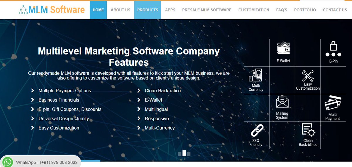 PHPScripts_Mall's tweet image. #MLMsoftware we are the world’s largest leading MLM software web application based Development Company. We have more than 15 year experience on the development MLM software based on analyzing the client’s requirement.
Visit site: bit.ly/2NGAaA6
#MLMScripts #MLMSoftware