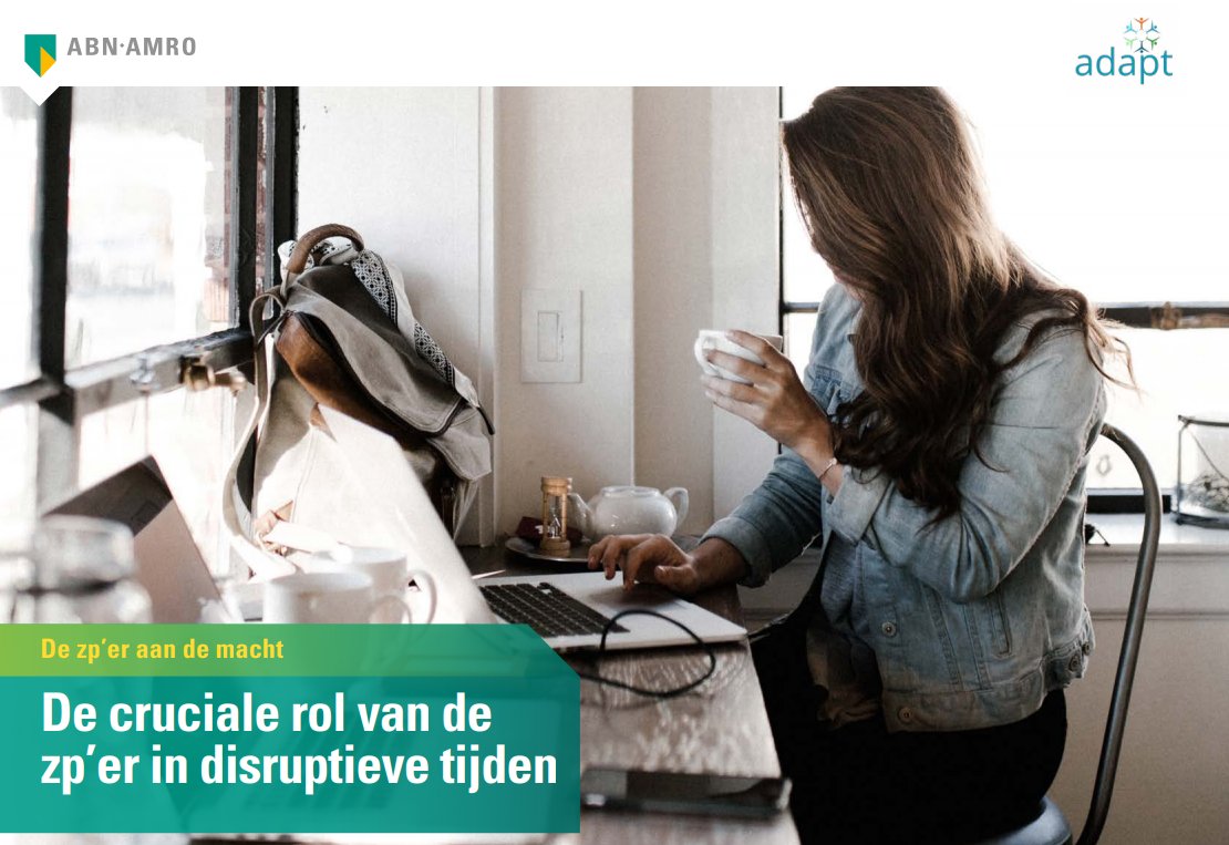 hugojanruts's tweet photo. "De toekomst van zp’ers ziet er goed uit"
Conclusie van rapport  “De cruciale rol van de zp’er in disruptieve tijden” van @NielsHuismans  (adapt) en @HMesters (ABNAMRO) 
https://t.co/yiUmbFmo1Y https://t.co/nzo2WQUrf9