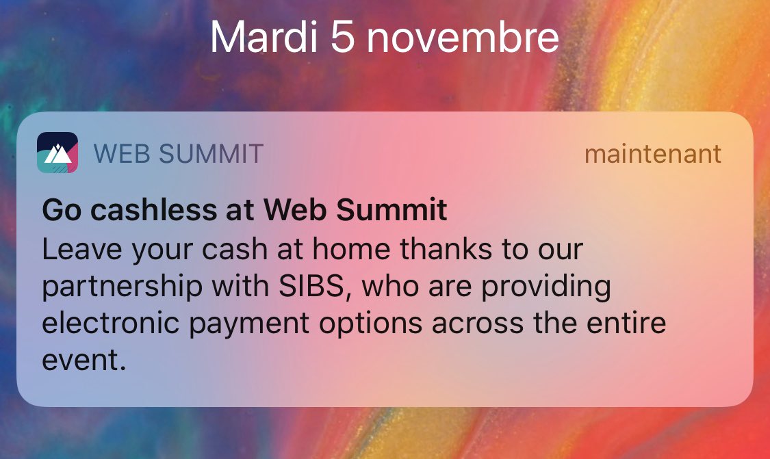 AurelieKrau's tweet photo. Glad to see we’re on the same mission, @WebSummit: GO CASHLESS!😉 #MissionCashless • Poke @Conferma 🚫 💶💵💳 🚫  • ✅ 📲⌚️ ✅ • #WebSummit https://t.co/t5TSlkLw6a