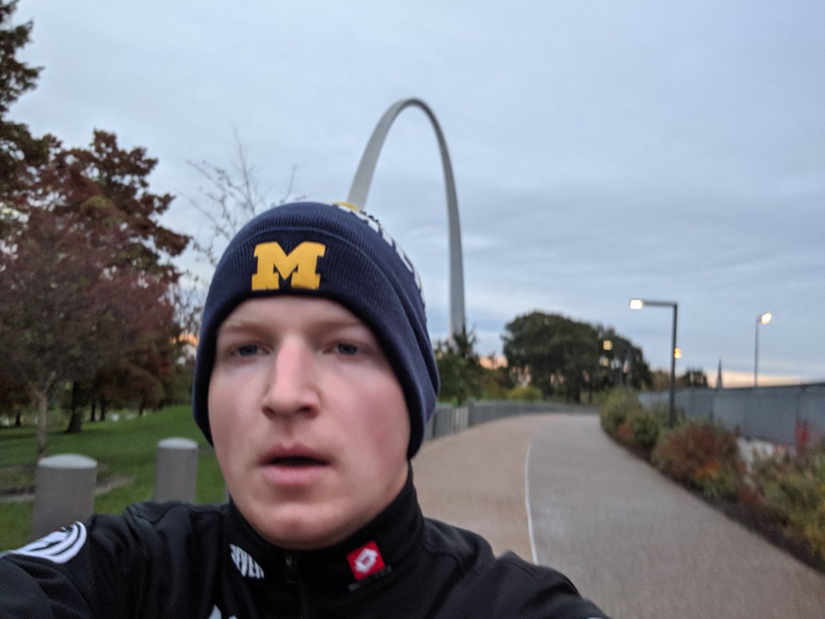Exhausted picture of me running through St Louis, MO 