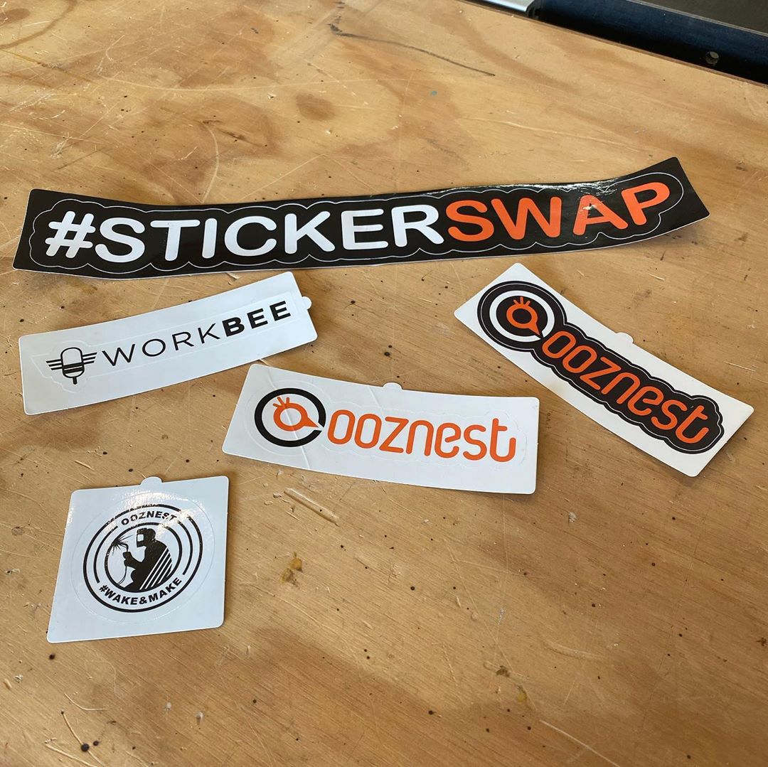 ooznest's tweet image. "Thanks for the ace #stickers &amp;amp; welcome to the #stickerwall @ooznest
Love the #stickerswap one 👍👍😍 looks ace across the top 😉" @whats_shane_making

Send us your stickers to get involved!