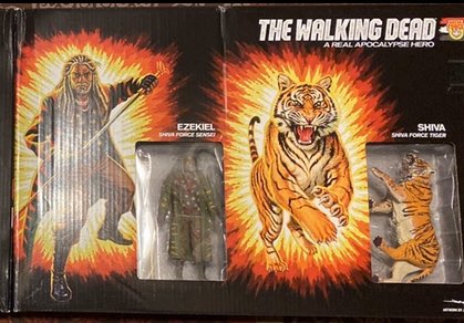 CreativeParTees's tweet photo. If anyone is interested in this #TheWalkingDead #ShivaForce #SDCC 2017 #Exclusive 4-pack let me know. Bloody version- has comic book #RickGrimes #Michonne #KingEzekiel and #Shiva. Asking what I paid plus shipping. Message me if interested. Deserves a better home than my closet! https://t.co/HuB93yYd4R