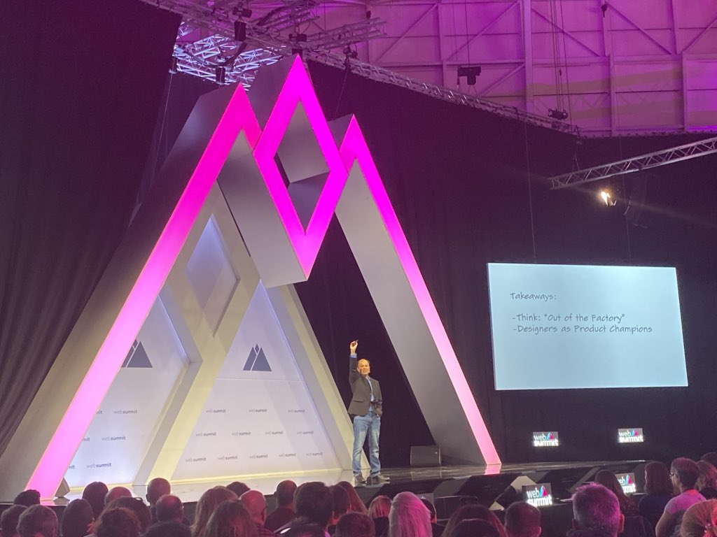 ZeroToDesign's tweet photo. “If your idea is still in the factory, then you’re still a dreamer. Have a bias towards productisation” Wai Lee @Garmin @WebSummit https://t.co/rSvC8iIbNl