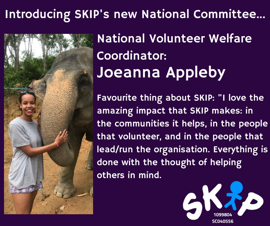 SKIP_Global's tweet photo. Here's an introduction to our National Volunteer Welfare Coordinator, Joeanna Appleby #WeAreSKIP #SKIP2019 #SKIPHYPE https://t.co/zNQ5HgxE7V
