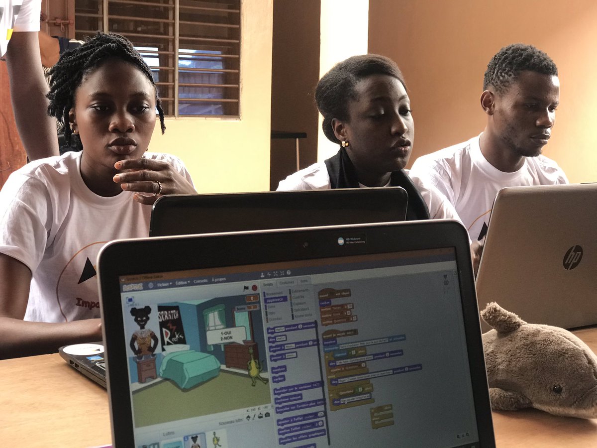 ImpalaEdTech's tweet photo. Après le jeu de pommes, les #TechEducators sont en train de créer un jeu #Fati, un jeu de quizz pour sensibiliser et faire progresser la cause des filles.
#CeQueFatiVeut #CeQueJeVeux229
#EdTech #SDG4 #SDG5 #ImpalaEdTech #GirlsInTech #DigitalSkills #BeninNumerique #wasexo https://t.co/7ythw1PJhj