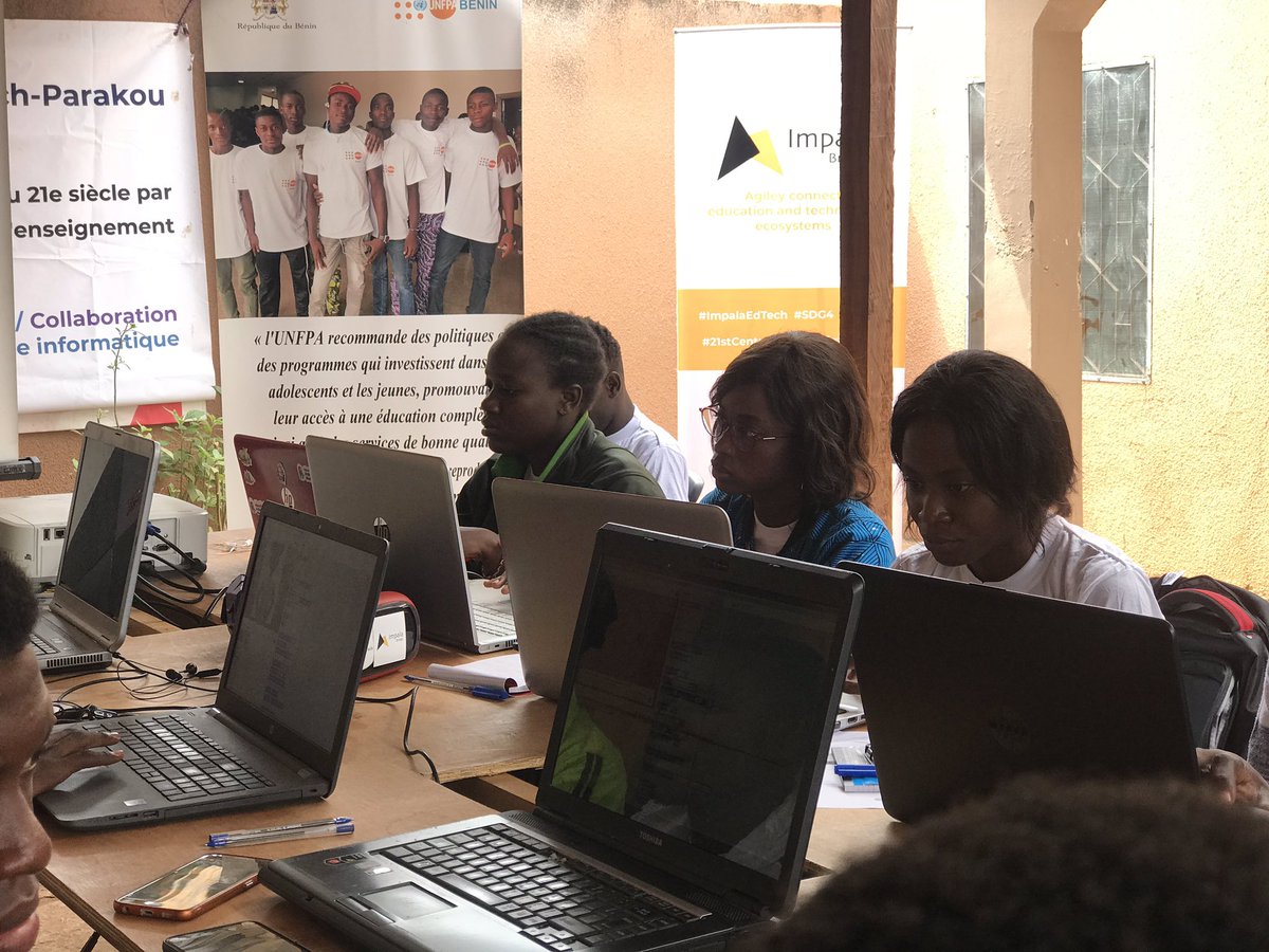 ImpalaEdTech's tweet photo. Après le jeu de pommes, les #TechEducators sont en train de créer un jeu #Fati, un jeu de quizz pour sensibiliser et faire progresser la cause des filles.
#CeQueFatiVeut #CeQueJeVeux229
#EdTech #SDG4 #SDG5 #ImpalaEdTech #GirlsInTech #DigitalSkills #BeninNumerique #wasexo https://t.co/7ythw1PJhj