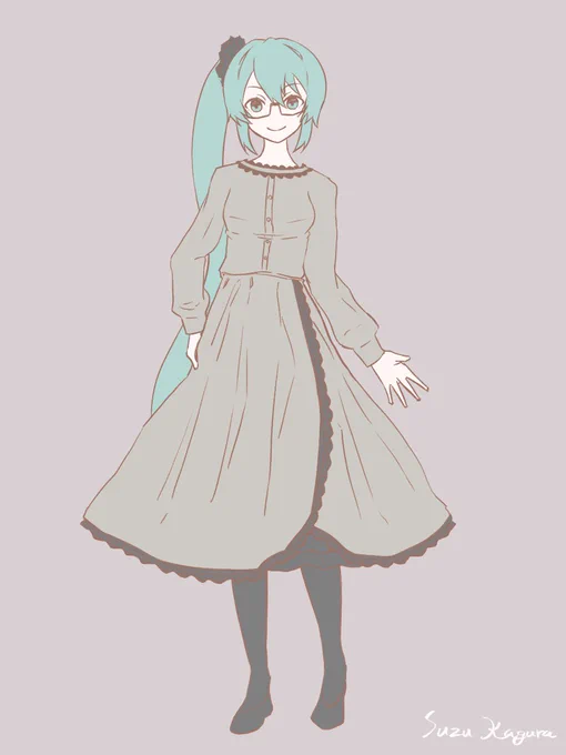 今日はさらっとラクガキ?
#すずあーと 